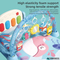 Hot Selling Foldable Musiscal Baby Pedal Piano Fitness Music Play Mat with Hanging Rattles