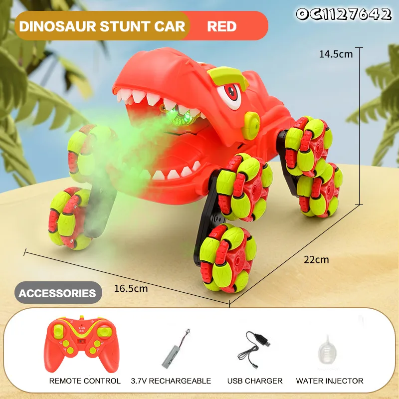 Wholesale Dinosaur RC Remote Control New Stunt Car Climbing Toy 360 Rotating