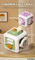 Competitive 6 Sides Musical Square Early Learning Cartoon Board Game Busy Activity Cube for Toddler 8 in 1 Montessori