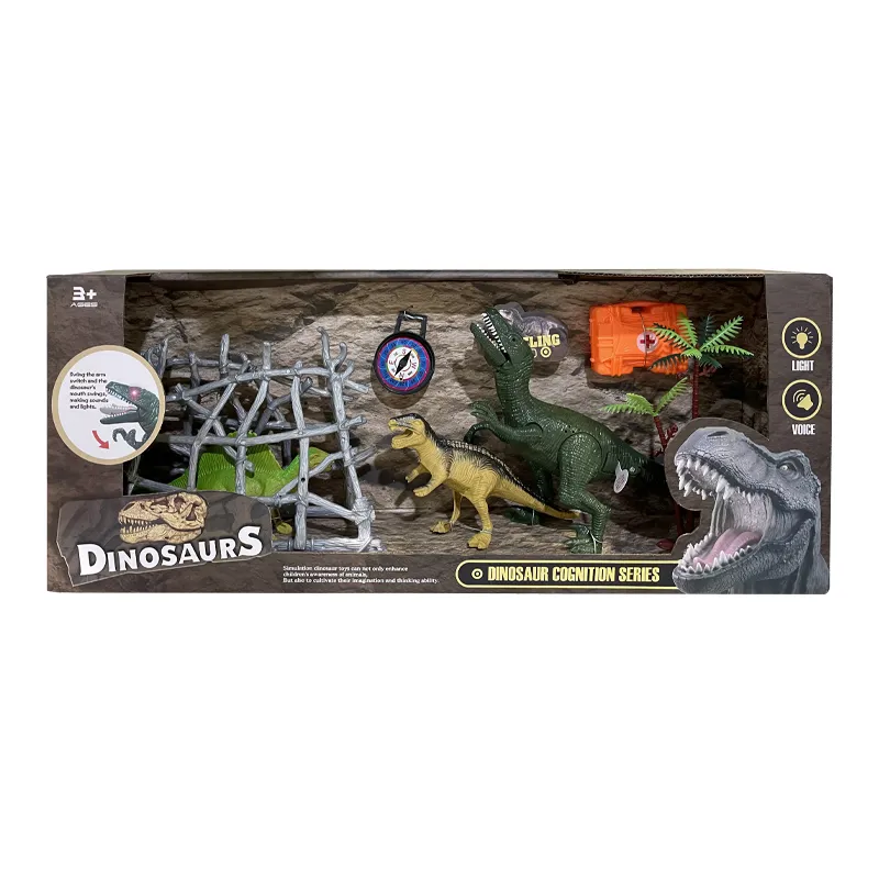 Wholesale Lighting PVC Wild Animal Dinosaur Toys for Kids with Sound