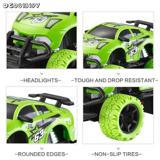 Wholesale Lighted up off Road Vehicle 1: 43 Stunt Model Kids Toy Cars