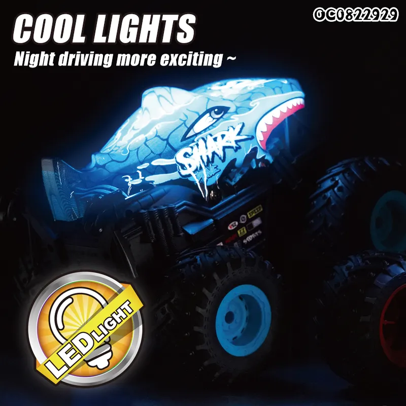 Wholesale Drift Remote Control Shark Stunt Toy 360 Rotation Car with Light Music