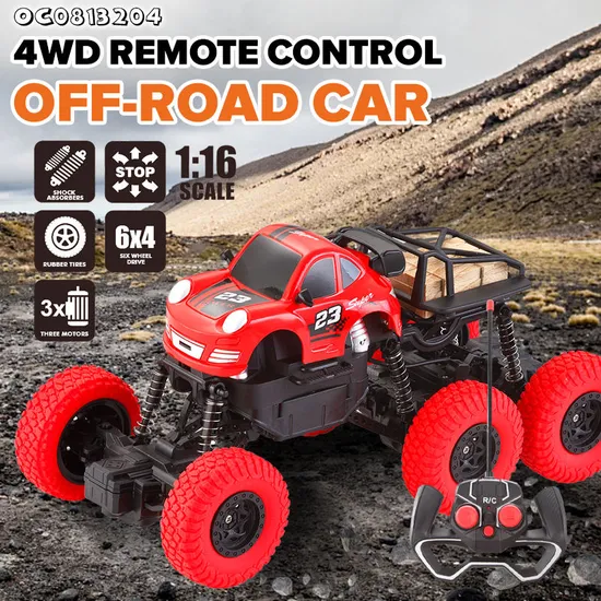 Rock Climbing Electric Toy Charging 6 Wheel 1: 16 Model with Remote Control off Road RC Car for Kids