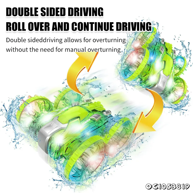 4WD Waterproof Double Sided Remote Control Challenge Toy RC New Stunt Car for Kids and Adult