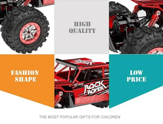 Wholesale 1: 12 Scale Remote Control Climbing Racing Fast 4WD Alloy Material Toy Drift RC Car