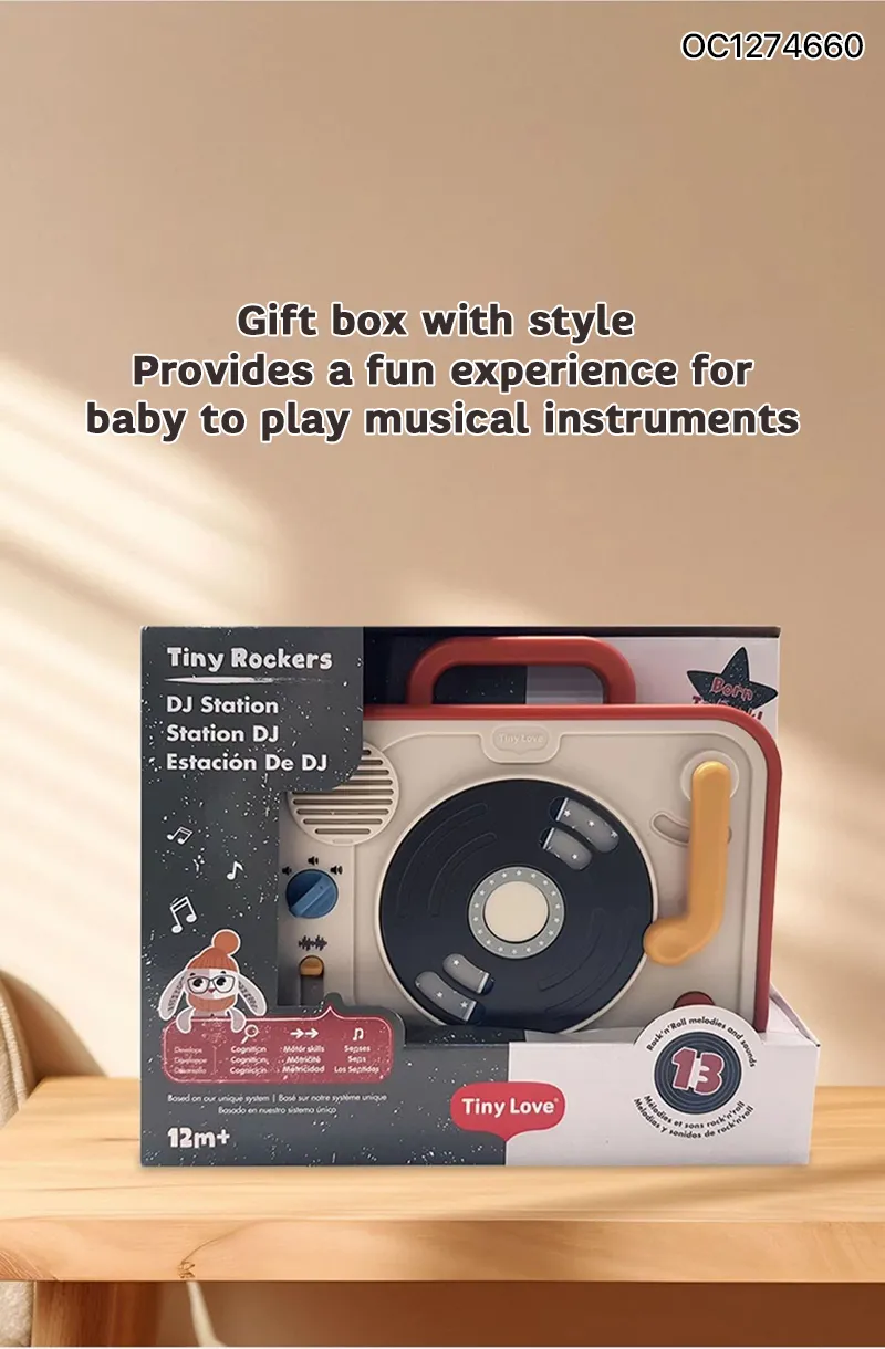 Montessori Sensory Musical Learning Toy Educative DJ Board Key Musical Toys for 3years Old Girls Wholesale