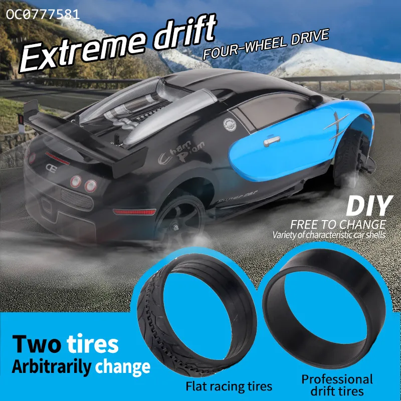4WD High Quality Remote Control Drift 1: 10 RC Race High Speed Stunt Car Toy