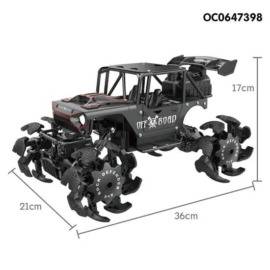 Mist Spray Rock Climbing off Road Toy RC Car 1: 14 4WD Metal Car Toy