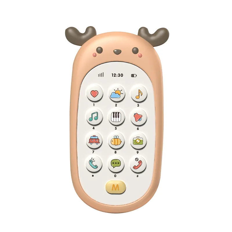 Cartoon Deer Other Baby Toys Early Education Electronic Sensory Musical Phone Toy Plastic