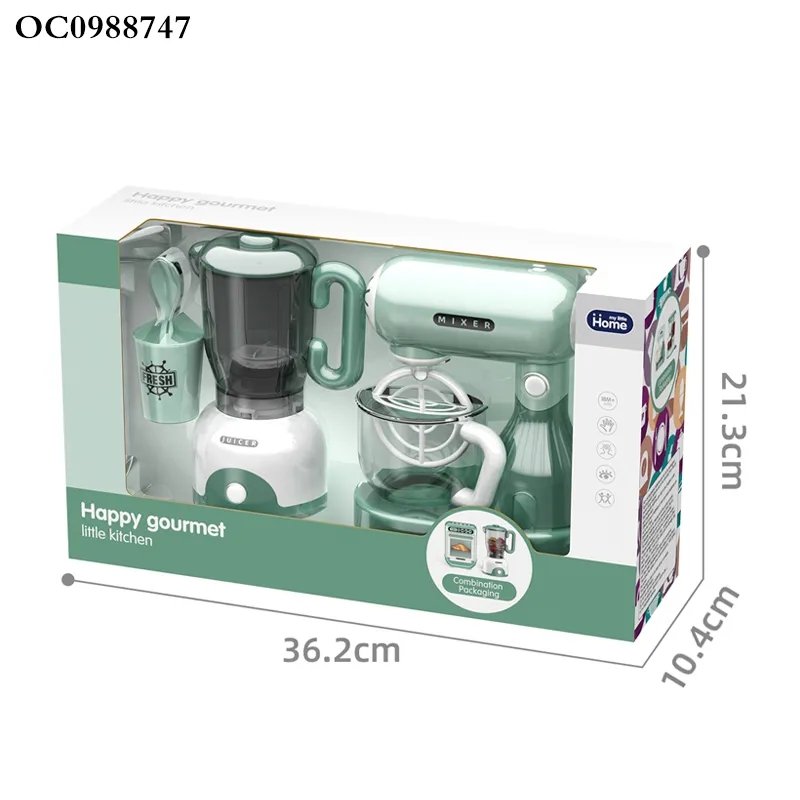Pretend Play Preschool Toy Plastic Home Appliance Kitchen Funny Juicer Machine Toy Blender