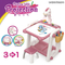 Early Education Toys New Kids Electronic Light up Drawing Writing Board Flashlight Projector Learning Desk Chair Set with Pens