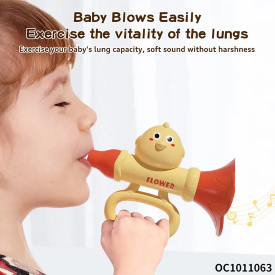 Wholesale Funny Cheap Trending Kid Mini Cheap Plastic Musical Instrument Trumpet Toy for Children Wholesale