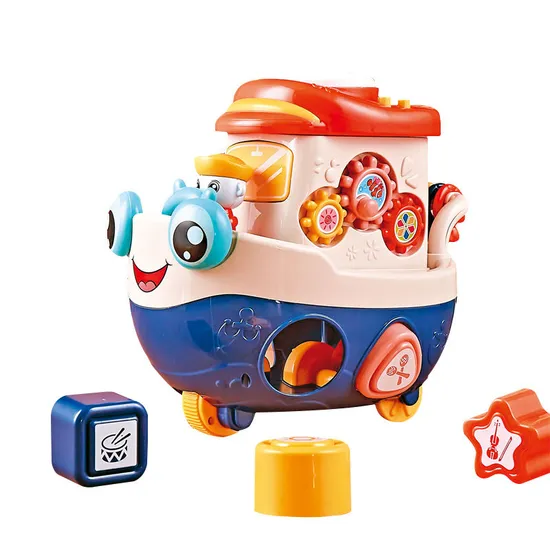 Baby Toys 0-3 Months Electric Toy Plastic Building Blocks Boat for Sale