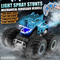 Children Boys Gift Items RC Dinosaur Mechanical Stunt Car 360 Rotating Toys for Kids with Remote Control and LED Music Light