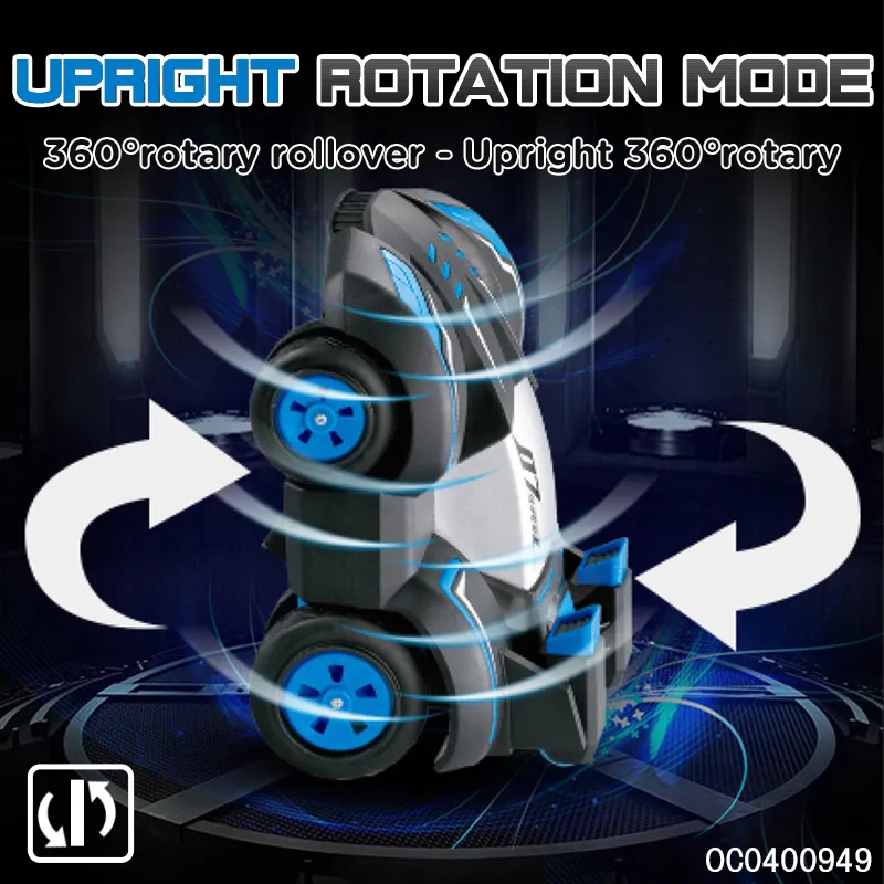 RC Drift Stunt 360 Spin Dancing Remote Control with Light Toys Car for Kids