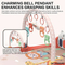 Wholesale Baby Waterproof Play Gym Mat Baby Floor Mat Baby Activity Mat Musical Hanging Rattle Mat with Pedal Piano