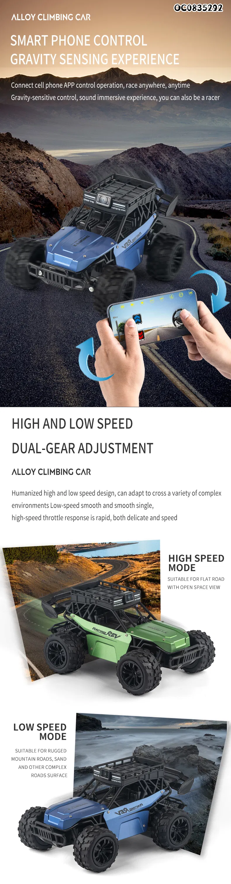 off Road RC Car Toys with HD Anti Shake Camera for Adults with High Speed off Road Car Toys