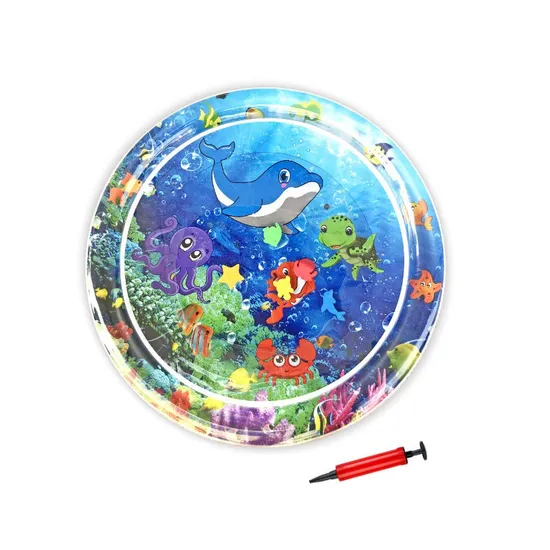 Non Toxic Sensory Play Mat Safety Cooling Tummy Time Waterproof Activity Gym Water Play Mat