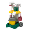 Kids Toys Broom Mop House Kids Pretend Play Cleaning Tools Set with Cleaning Trolley Cart