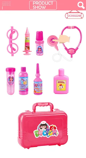 Wholesale Funny Kids Doctor Game Role Pretend Play Set Kit Toy for Girls