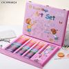 Wholesale 208 Pieces Case Drawing Art Set Art Pencil Set Drawing Montessori Educational Toys Pen Set for Kids Watercolor Artist Drawing Toy
