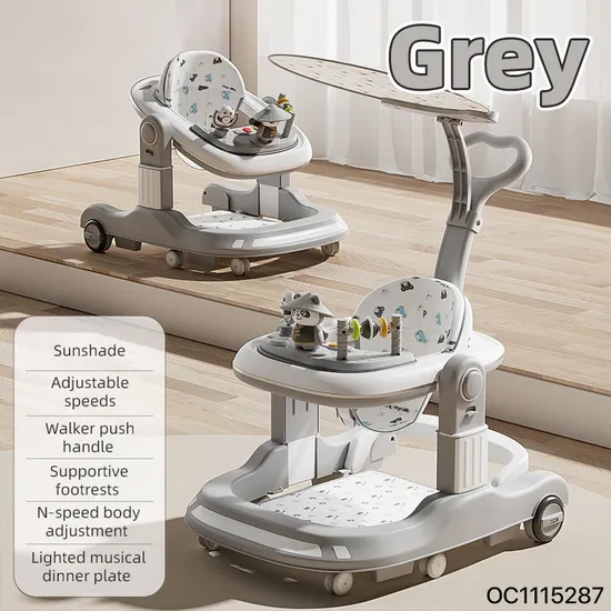 Wholesale Designed New Style Foldable Infant Standing Baby Walker with Wheels and Seat