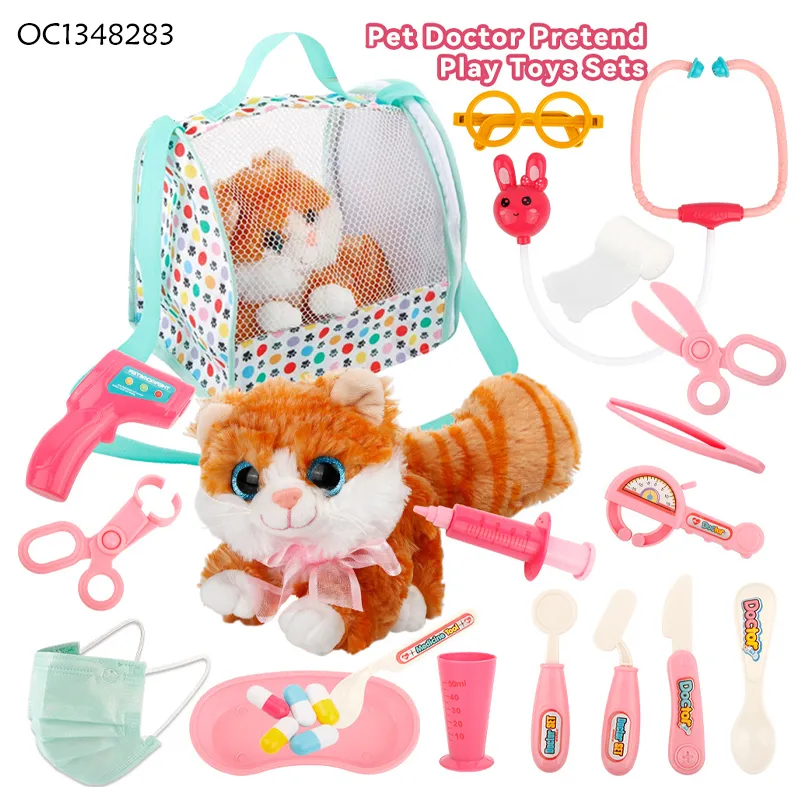 Wholesale 3D Kids Plastic Medical Equipment Pretend Interactive Montessori Creative Doctor Play Set