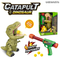 Cheap Plastic Soft Foam Bullet Moveable Dinosaur Shooting Games Toy Gun for Kids with Light Sound