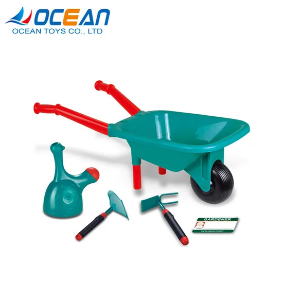 Pretend Planting Flower Kids 12 PCS Multi Garden Tool Set with Cart
