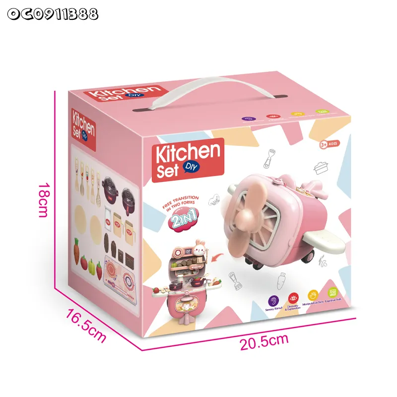 Wholesale Children Small Simulation Plastic Kitchen Mini Appliances Pink Cooking Pretend Toys for Kids