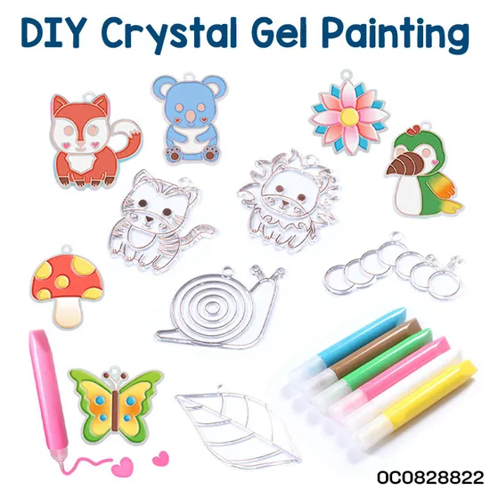 Wholesale DIY Child Home Educational Arts and Crafts Kit Crystal Growing Rainbow Painting Popular DIY Toy for Kids