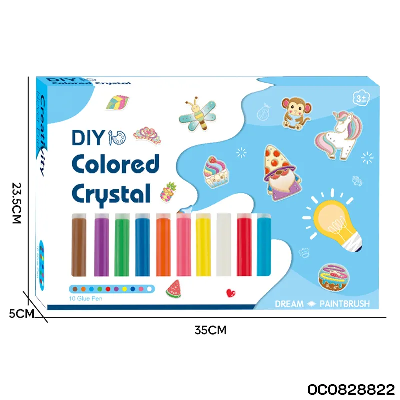 Wholesale DIY Child Home Educational Arts and Crafts Kit Crystal Growing Rainbow Painting Popular DIY Toy for Kids
