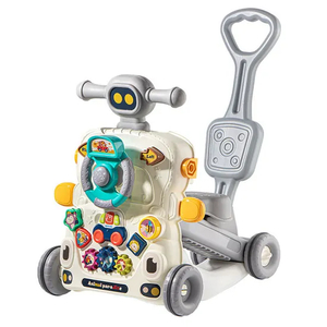 New Model Sit to Stand Music Keyboard Wheels and Seat Wholesale Educational Designed Baby Walker for Kids