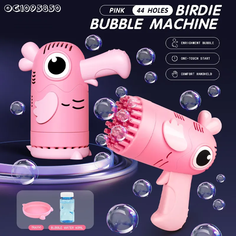 Wholesale Outdoor Toys Structures Electronic Animal Bubble Gun New Blowing Toys for Kids with Bubble Liquid