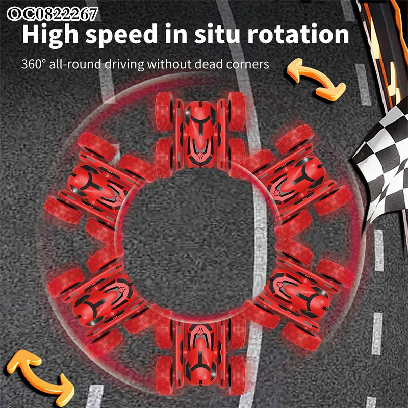 Wholesale Electric 360 Degrees Double-Sides Stunt Model Remote Control Toy Car