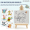 Cartoon Animals Creative and DIY Craft Art Toys Draw Double Sided Toys Wholesale Magnetic Writing Drawing Board