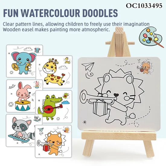Cartoon Animals Creative and DIY Craft Art Toys Draw Double Sided Toys Wholesale Magnetic Writing Drawing Board