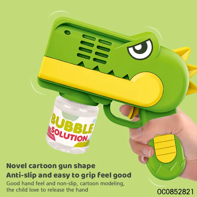 Multi Holes Light up Electric Dinosaur Bubble Maker Machine Guns for Kids