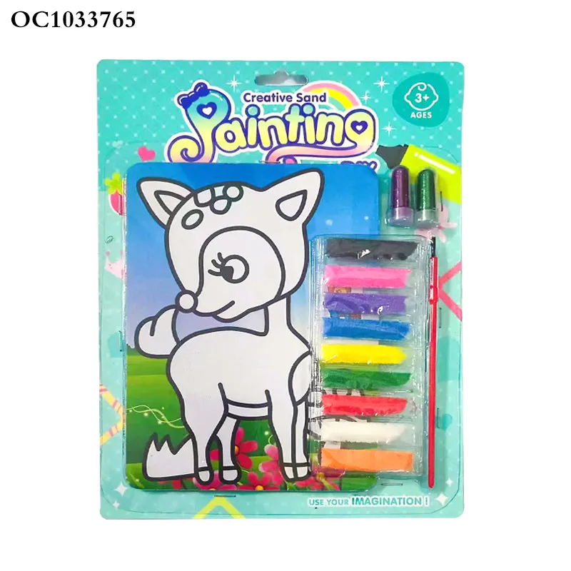 Kids Learning Resources Educational Toys Painting Colored Sand Kids Handmade Popular DIY Toys