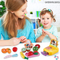 Pretend Plastic Play Food Fruit Vegetable Cutting Children's Plastic Kitchen Toy for Kids
