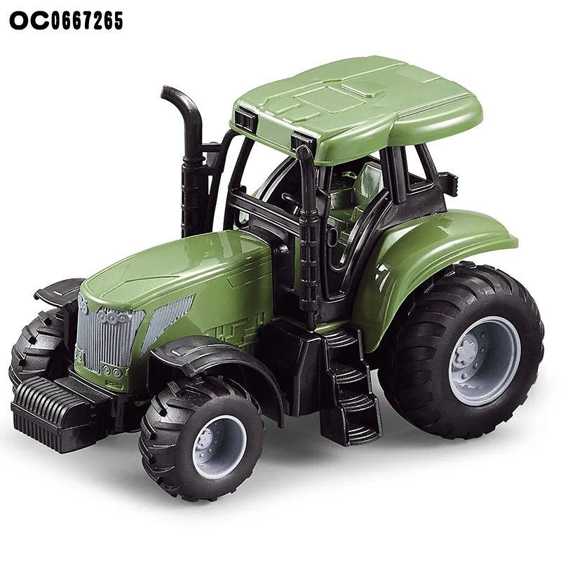 High Quality Kids Farm Learning PVC Cow Horse Animals Transport Trucks Children RC Tractor Model Toy Truck