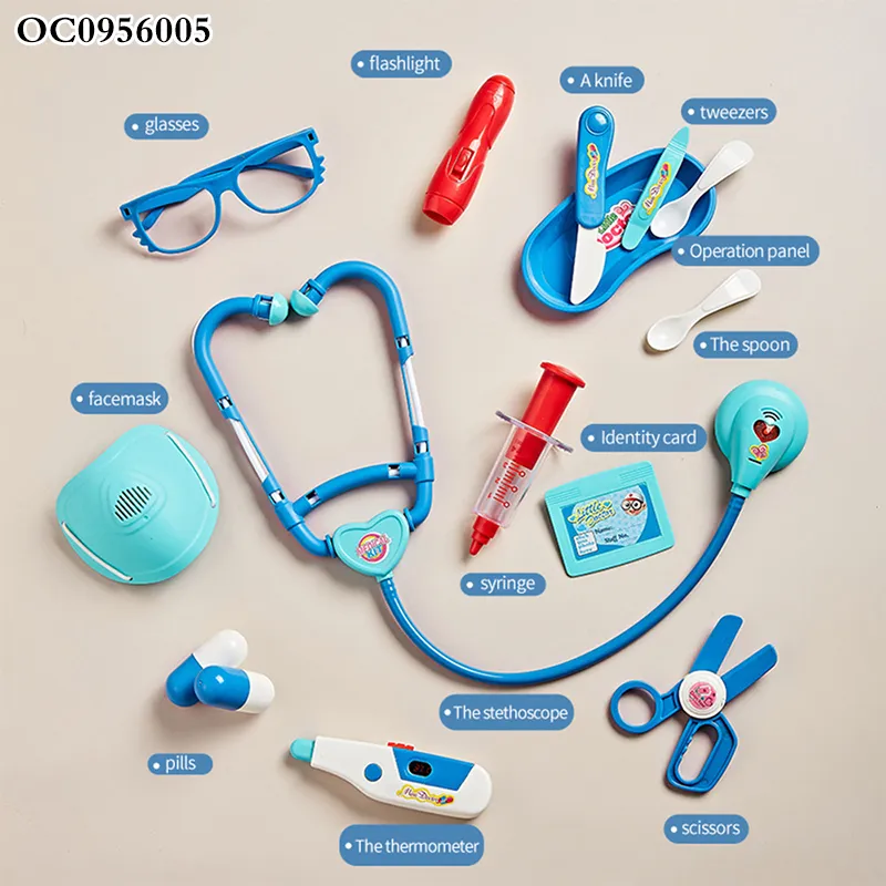 Funny Games Pretend Play Plastic Medical Montessori Hospital Interactive Creative Toy Doctor Set for Kids