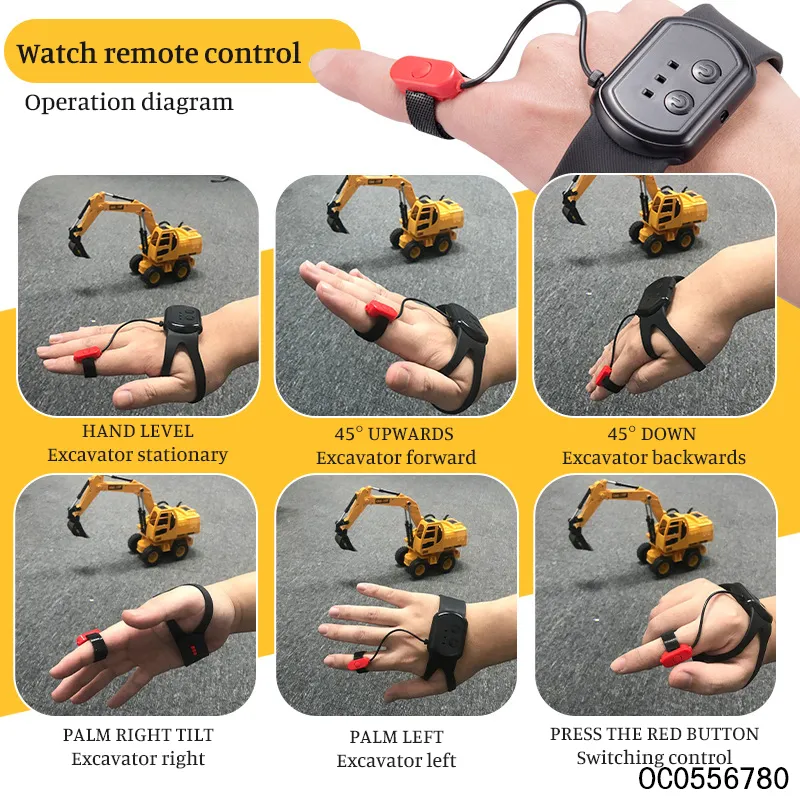 Wholesale 1: 24 Scale Watch Gesture Hand Control RC Car Models Remote Control Toy Car