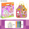 Wholesale Educational Handmade Custom Art Kids Popular DIY Doodle Drawing Waterproof Paint Washable Coloring Mats Toys for Children