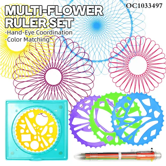 Wholesale Educational Geometric Ruler Drafting DIY Art Tools Creative Dawing Toys for Students