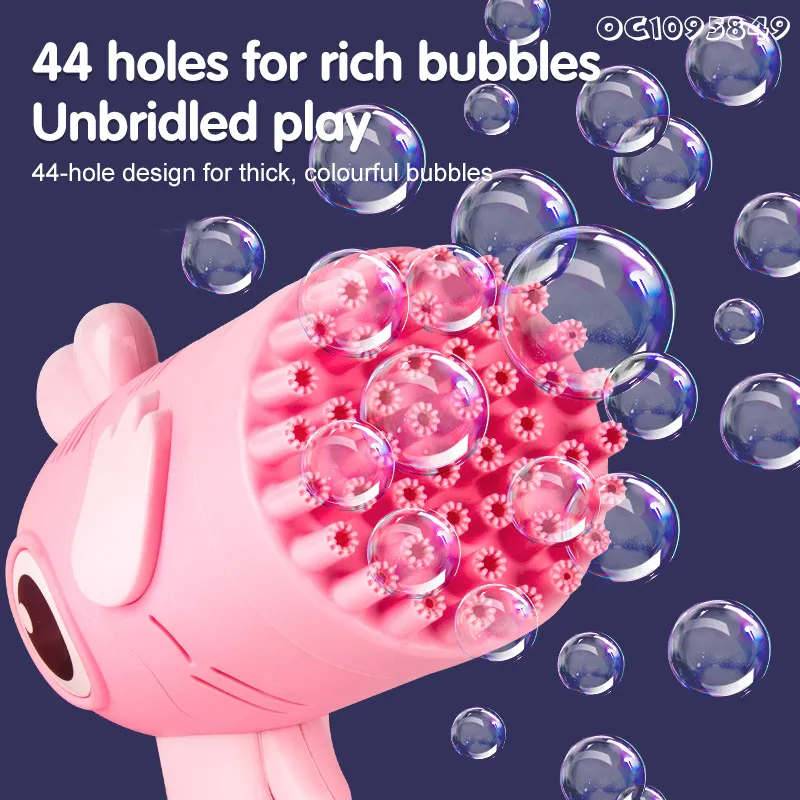 Wholesale Outdoor Toys Structures Battery Operated Soap Bubble Toy Gun with Sound for Children with Bubble Liquid