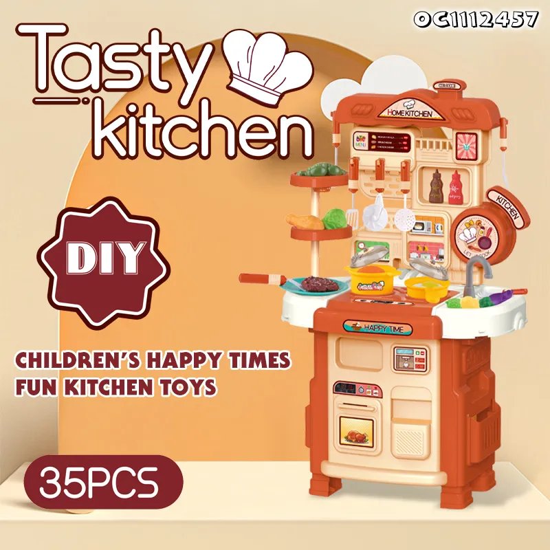 Wholesale Plastic Vegetables and Fruits Kitchen Children House Pretend Play Set Toys for Kids