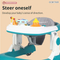 Wholesale 360 Degree Rotating Wheels New Design Educational Round Baby Chair Walker with Music