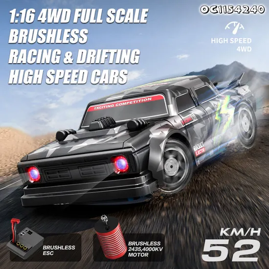 Wholesale Good Quality Four Wheel Drive 1: 16 High Speed Scale Model RC Racing Cars