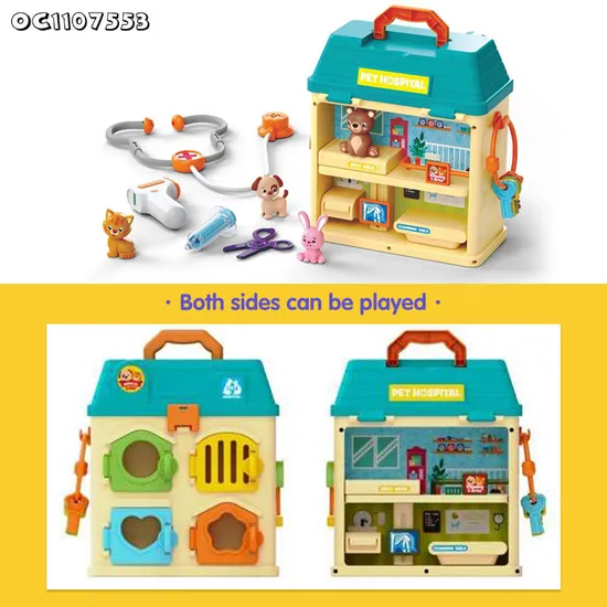 Toy Plastic Medical Tool DIY Pretend Play Educational Montessori Interactive Hospital Creative Doctor Set